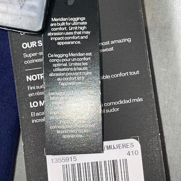 Under Armour Women's Meridian Studio Crop Leggings navy blue, XS - Picture 7 of 10